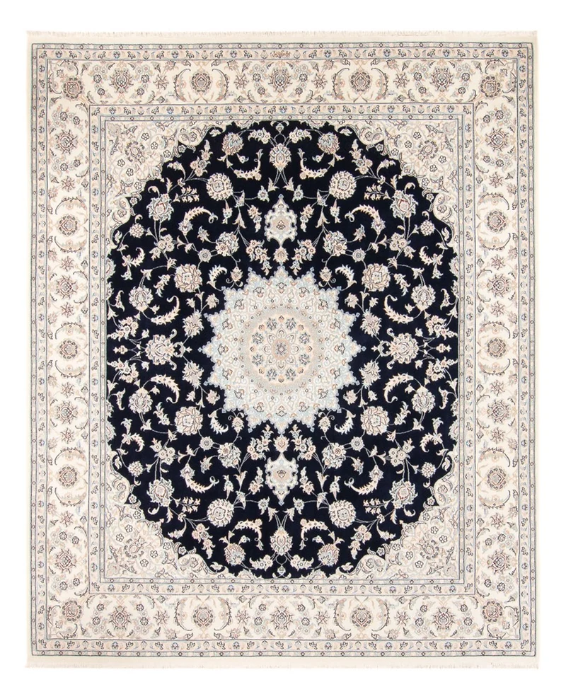 Nain Teppich 223x278cm - Perserteppich - dunkelblau