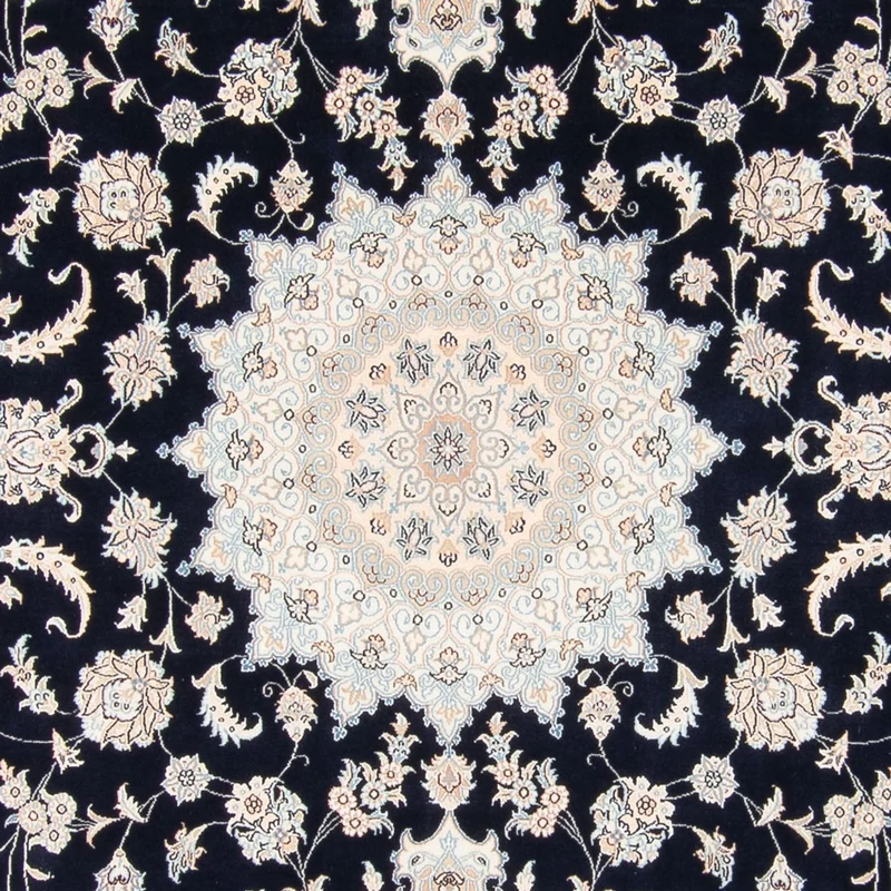Nain Teppich 223x278cm - Perserteppich - dunkelblau