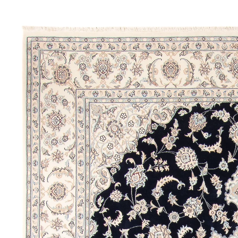 Nain Teppich 223x278cm - Perserteppich - dunkelblau