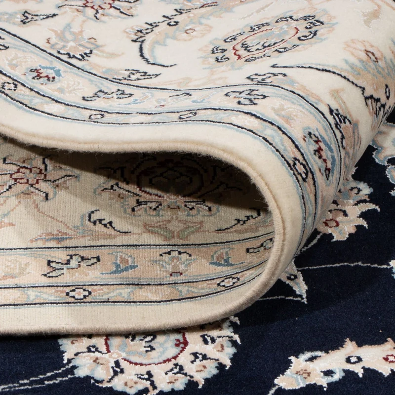 Nain Teppich 223x278cm - Perserteppich - dunkelblau