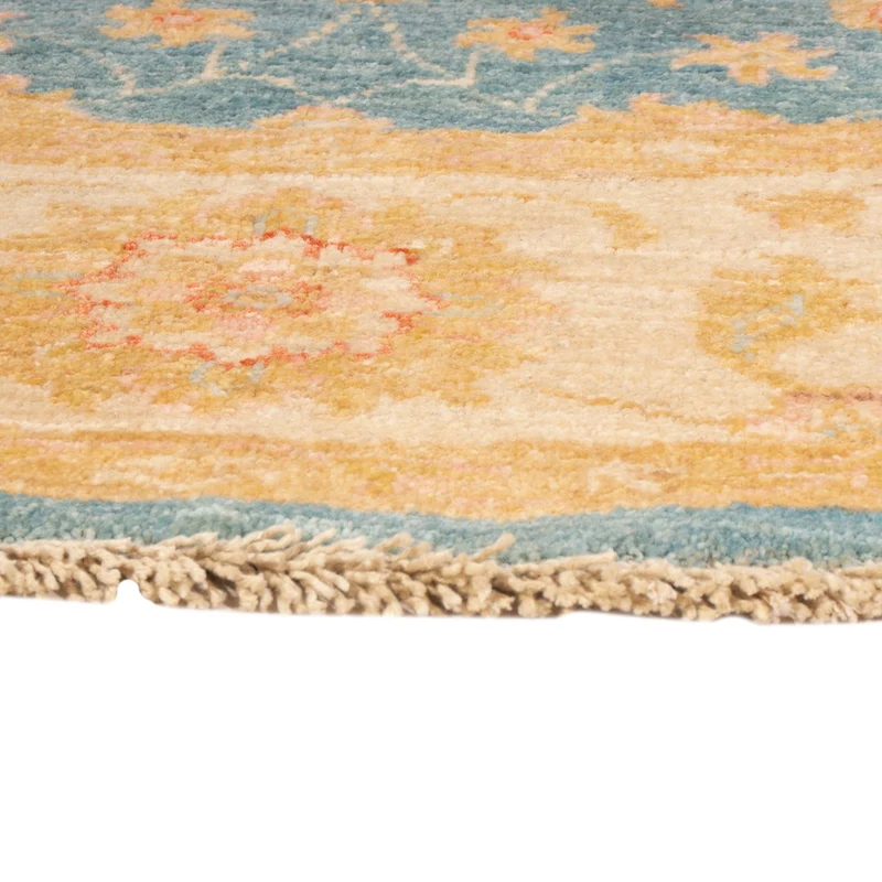 Ziegler Teppich 150x150cm - Orientteppich - blau