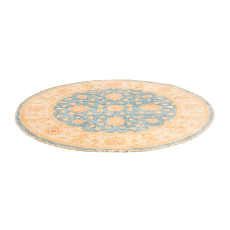 Ziegler Teppich 150x150cm - Orientteppich - blau