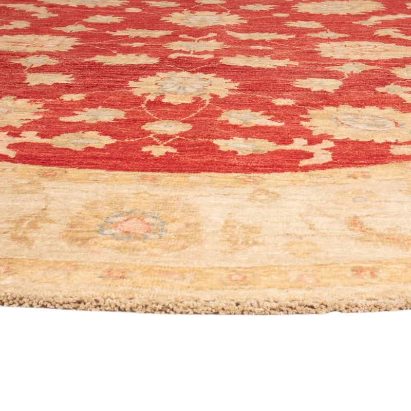 Ziegler Teppich rund - 199 x 204 cm - rot