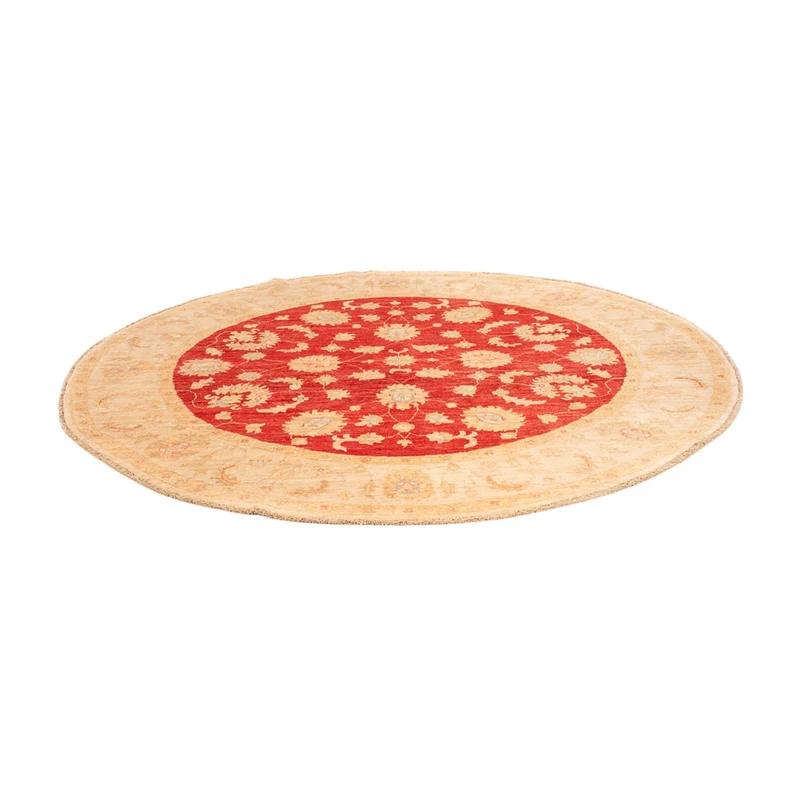 Ziegler Teppich rund - 199 x 204 cm - rot