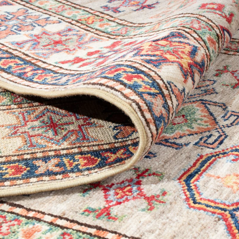 Kazak Teppich 75x300cm - Orientteppich - dunkelbeige