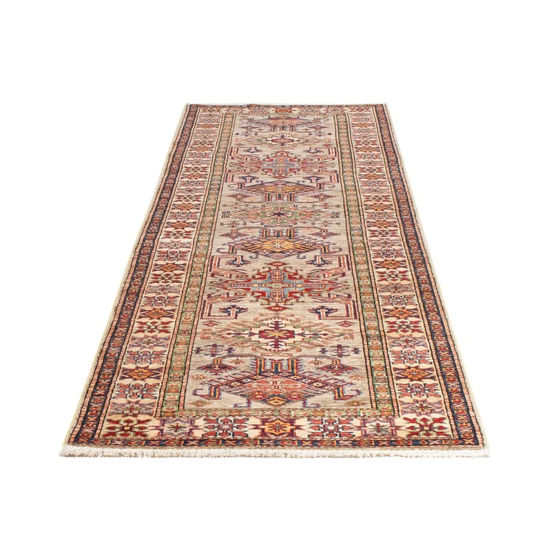 Kazak Teppich 75x300cm - Orientteppich - dunkelbeige
