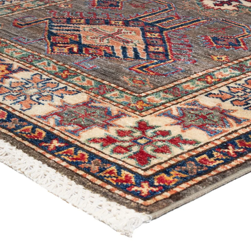 Kazak Teppich 80x308cm - Orientteppich - dunkelbeige