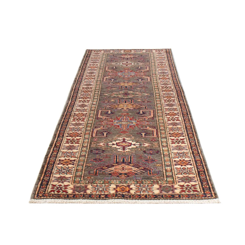 Kazak Teppich 80x308cm - Orientteppich - dunkelbeige