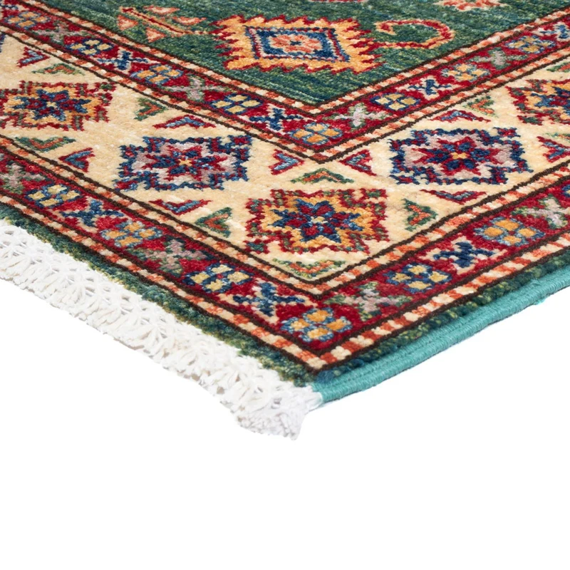 Kazak Teppich 80x296cm - Orientteppich - grün