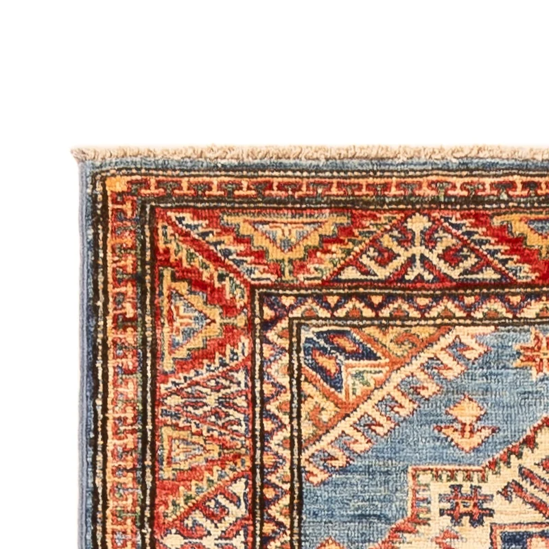 Kazak Teppich 75x312cm - Orientteppich - türkis