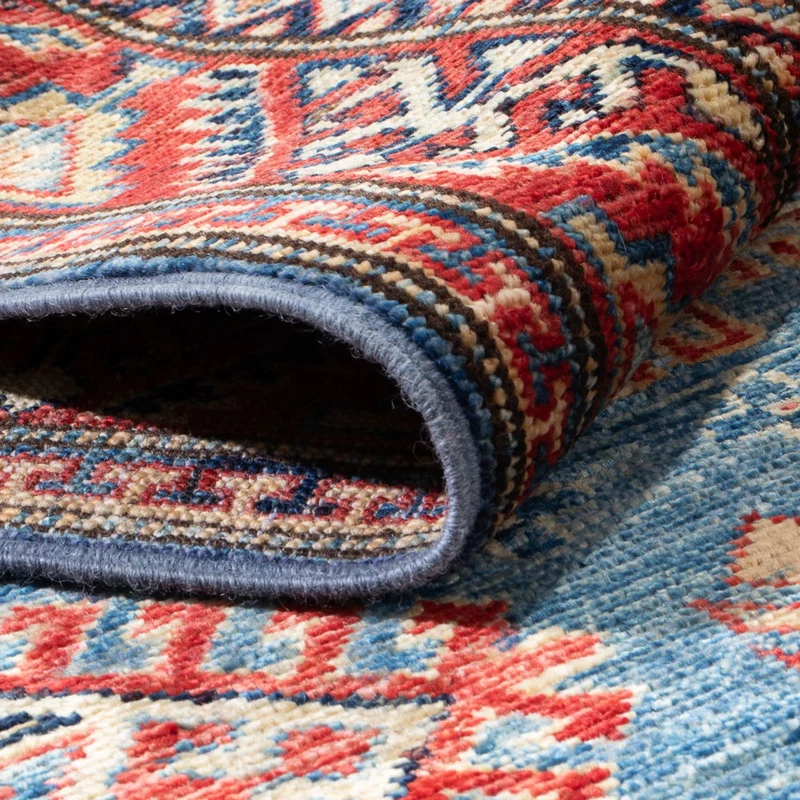 Kazak Teppich 75x312cm - Orientteppich - türkis