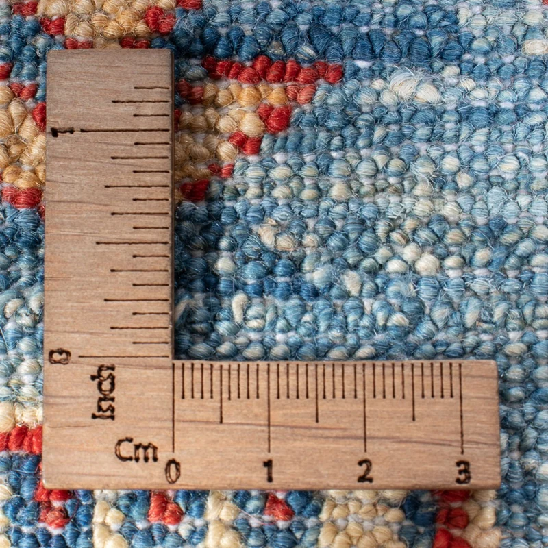 Kazak Teppich 75x312cm - Orientteppich - türkis