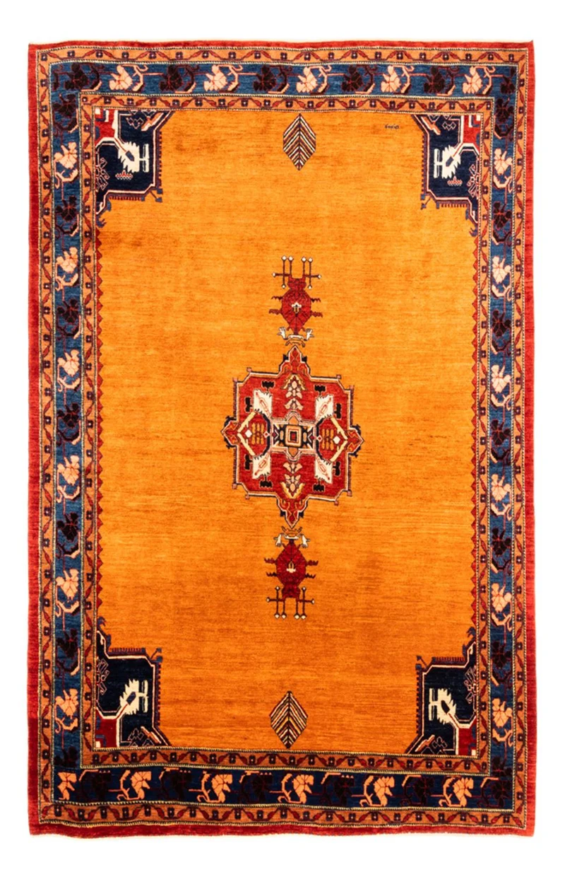 Loribaft Teppich Perser 210x300cm - Orientteppich - gold