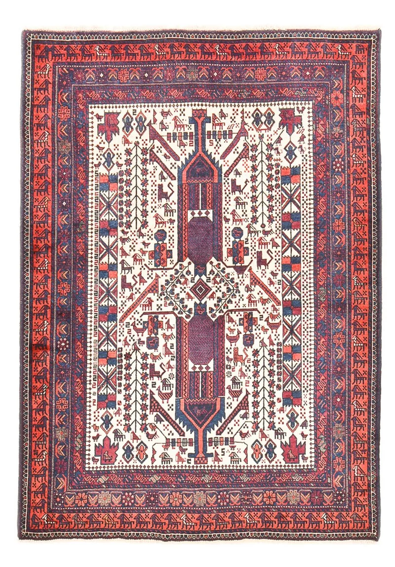 Belutsch Teppich 153x210cm - Orientteppich - creme