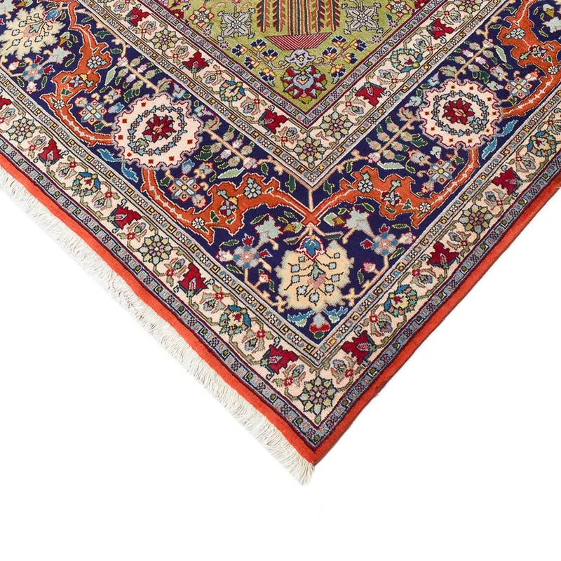 Täbriz - 40 Raj Teppich 293x408cm - Perserteppich - orange