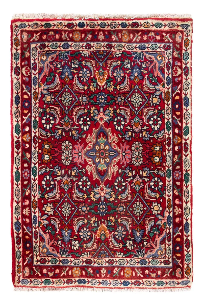 Bidjar Teppich 52x80cm - Perserteppich - bordeauxrot