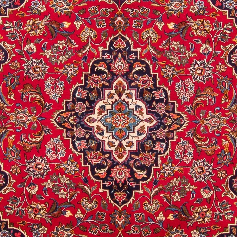 Keshan Teppich 195x293cm - Perserteppich - rot