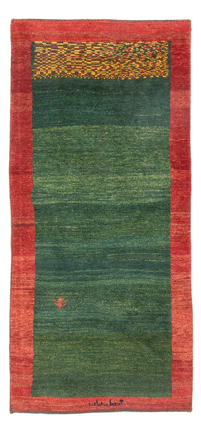 Gabbeh Persisch Teppich 84x190cm - Perserteppich Wollteppich - mehrfarbig