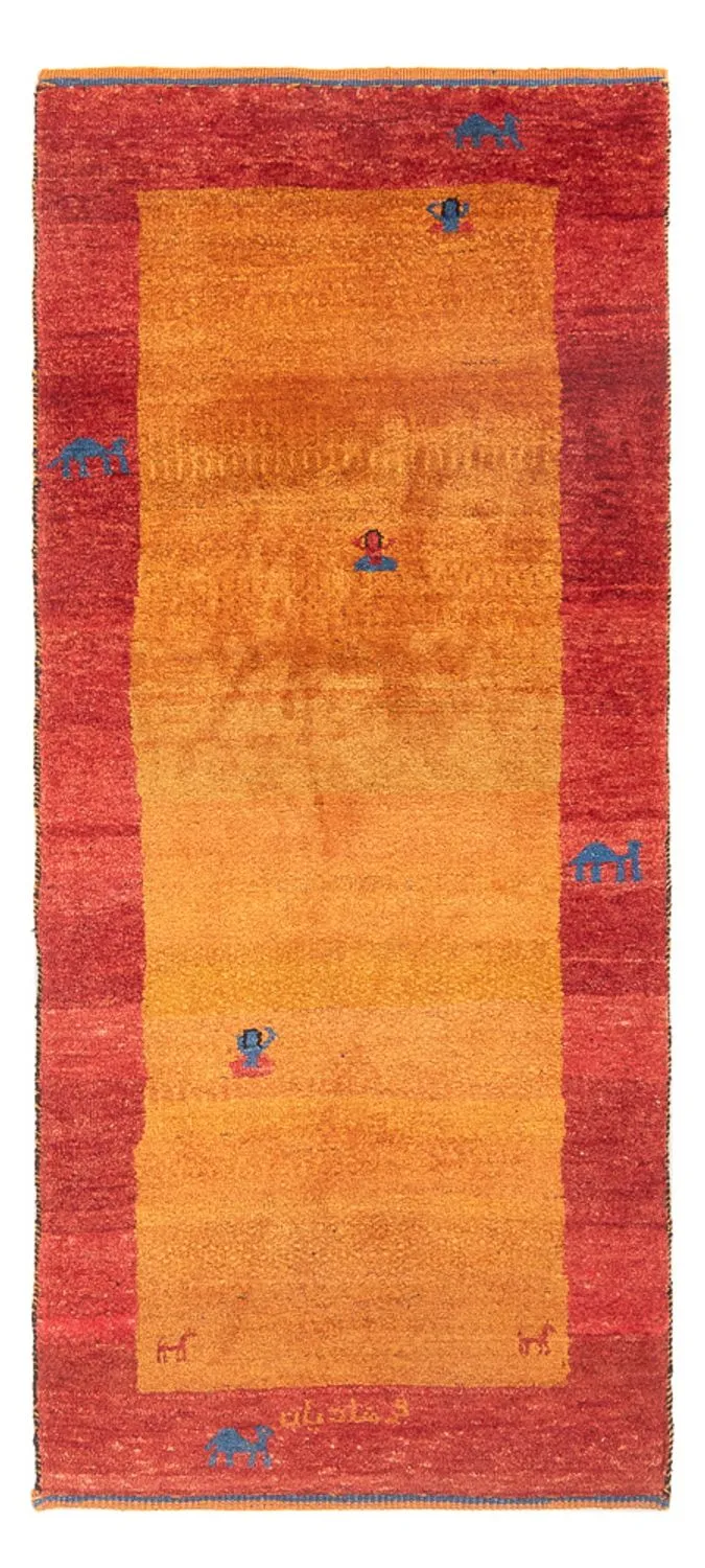 Gabbeh Persisch Teppich 72x177cm - Perserteppich Wollteppich - mehrfarbig