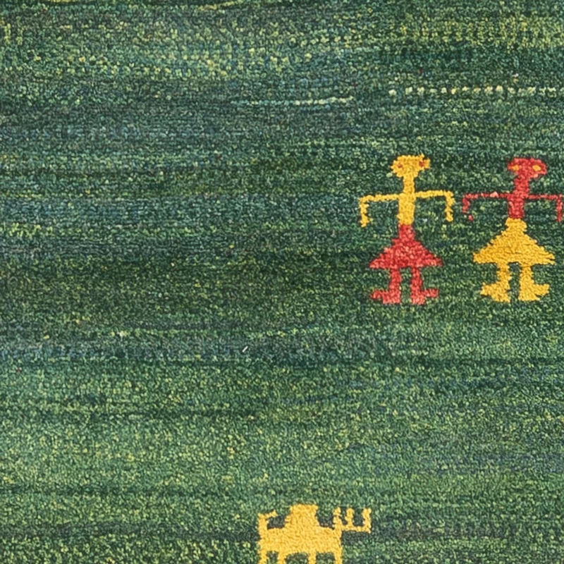 Läufer Gabbeh - Perser - 78 x 202 cm - grün