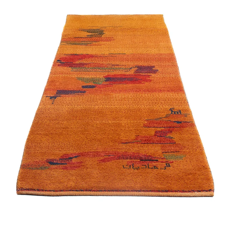 Gabbeh Persisch Teppich 83x285cm - Perserteppich Wollteppich - mehrfarbig