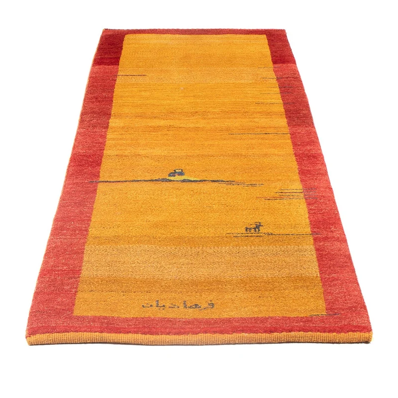 Gabbeh Persisch Teppich 70x215cm - Perserteppich Wollteppich - mehrfarbig