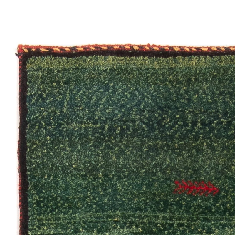 Läufer Gabbeh - Perser - 75 x 270 cm - dunkelgrün