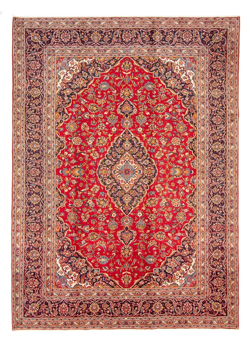 Keshan Teppich 252x343cm - Perserteppich - rot