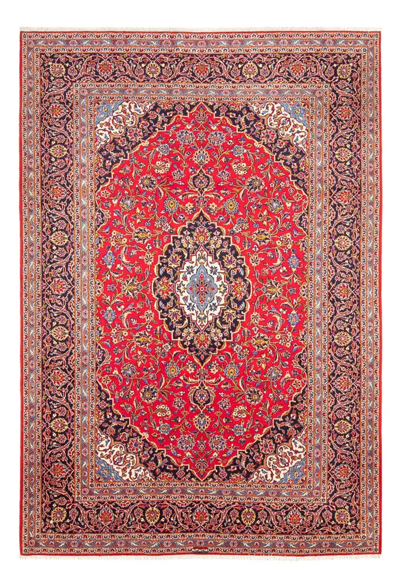 Keshan Teppich 250x347cm - Perserteppich - rot