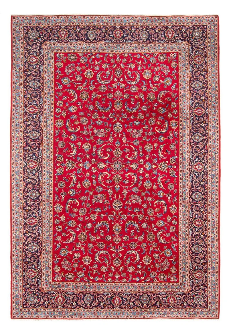 Keshan Teppich 243x358cm - Perserteppich - rot