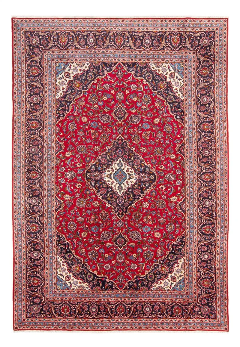 Keshan Teppich 244x359cm - Perserteppich - rot
