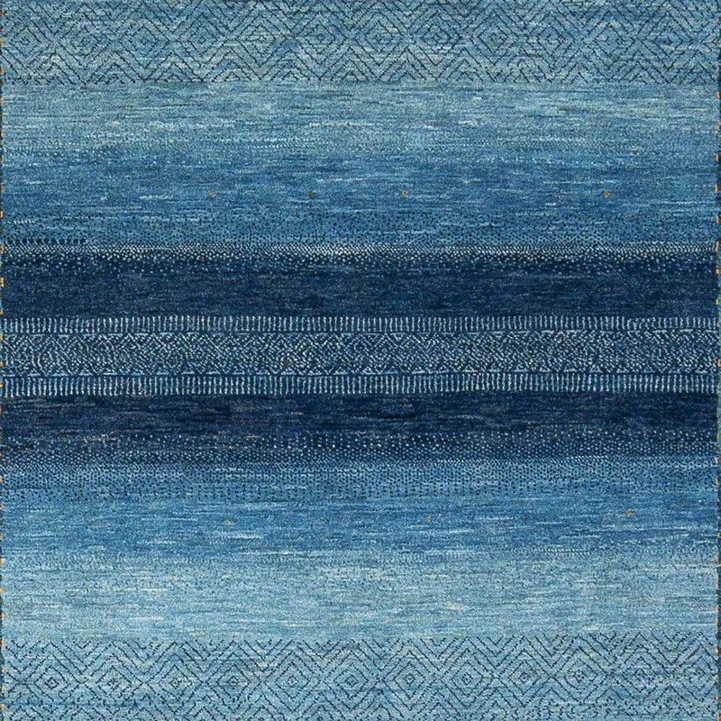 Loribaft Teppich Perser 212x286cm - Orientteppich - seeblau