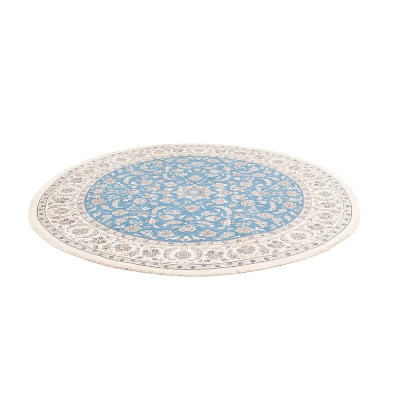Nain Teppich 200x200cm - Perserteppich - hellblau