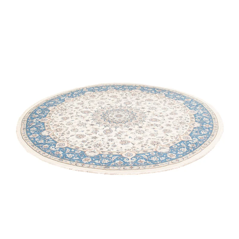 Perserteppich - Nain rund - 196 x 197 cm - creme