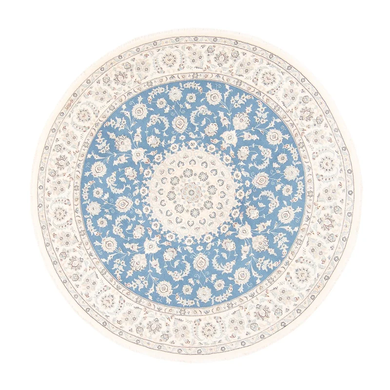 Nain Teppich 197x202cm - Perserteppich - hellblau