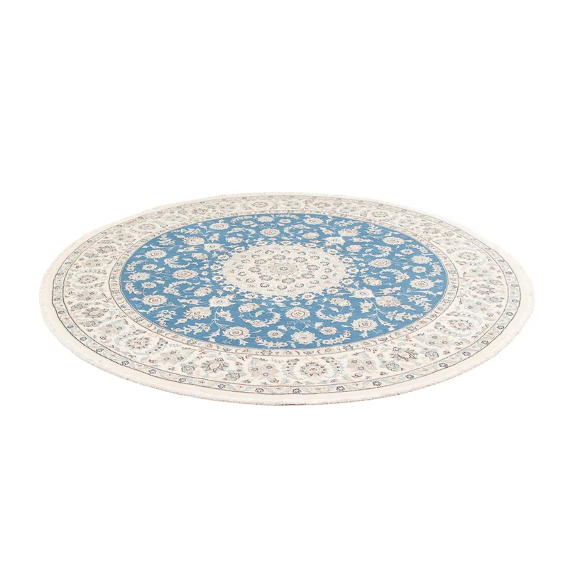 Nain Teppich 197x202cm - Perserteppich - hellblau