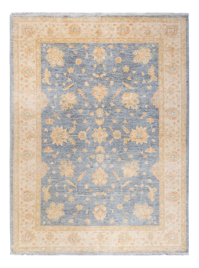 Ziegler Teppich 173x236cm - Orientteppich - seeblau