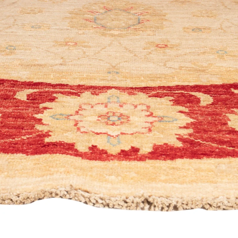 Ziegler Teppich rund - 178 x 200 cm - beige