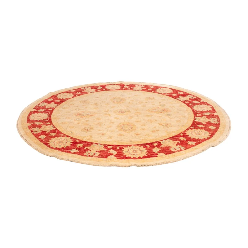 Ziegler Teppich rund - 178 x 200 cm - beige