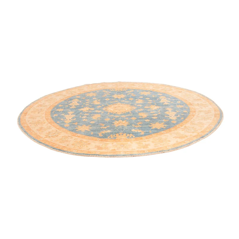 Ziegler Teppich 200x200cm - Orientteppich - blau