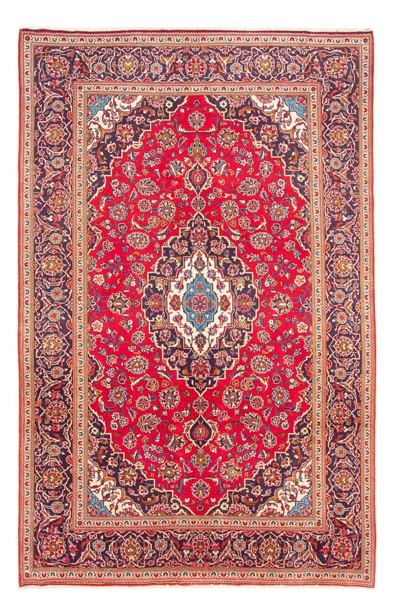 Keshan Teppich 196x295cm - Perserteppich - rot