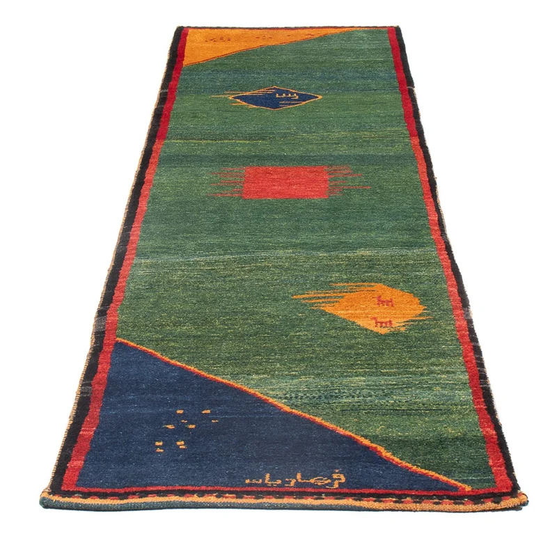 Gabbeh Persisch Teppich 72x265cm - Perserteppich Wollteppich - mehrfarbig