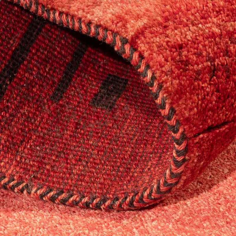 Gabbeh Persisch Teppich 83x225cm - Perserteppich Wollteppich - hellrot