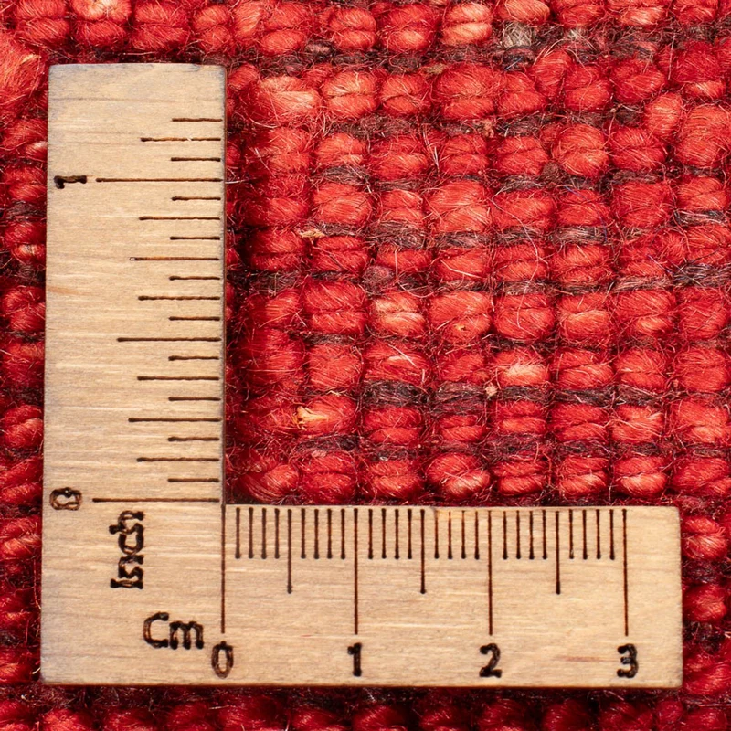 Gabbeh Persisch Teppich 83x225cm - Perserteppich Wollteppich - hellrot