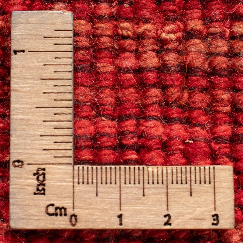Gabbeh Persisch Teppich 85x227cm - Perserteppich Wollteppich - rot