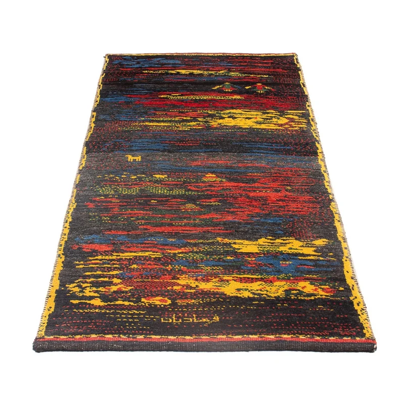 Gabbeh Persisch Teppich 68x185cm - Perserteppich Wollteppich - mehrfarbig