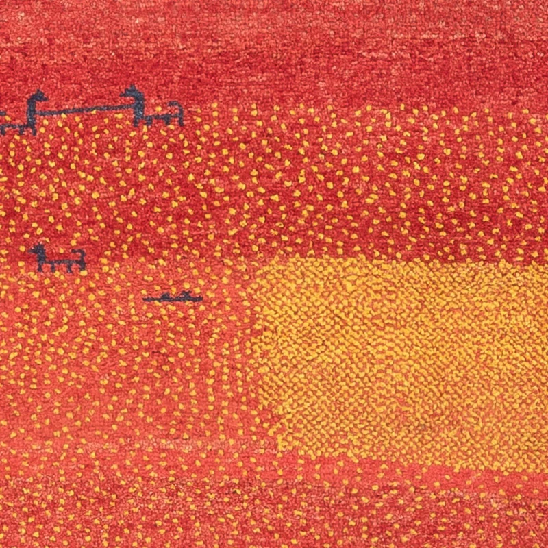 Gabbeh Persisch Teppich 84x237cm - Perserteppich Wollteppich - mehrfarbig