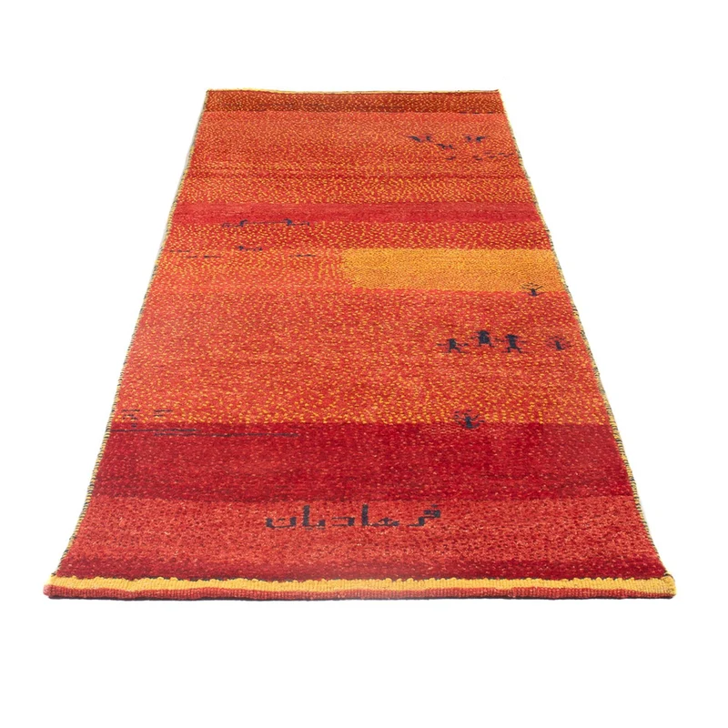 Gabbeh Persisch Teppich 84x237cm - Perserteppich Wollteppich - mehrfarbig