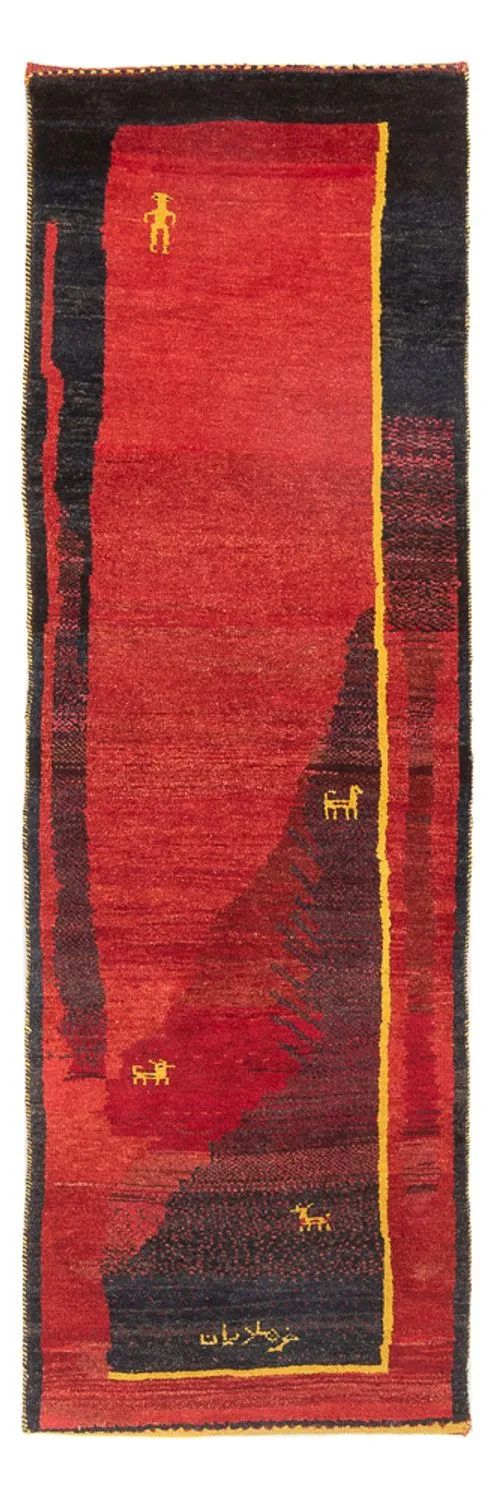 Gabbeh Persisch Teppich 73x230cm - Perserteppich Wollteppich - mehrfarbig