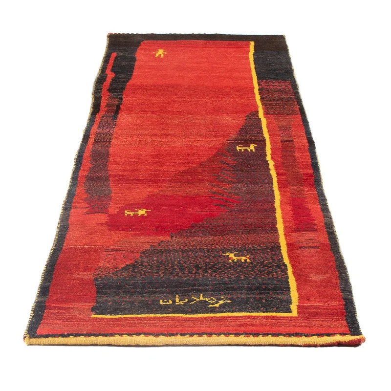 Gabbeh Persisch Teppich 73x230cm - Perserteppich Wollteppich - mehrfarbig